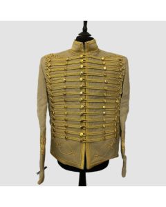 Elegant Napoleonic Hussar Military Uniform Style Jacket - Jacket Tailor
