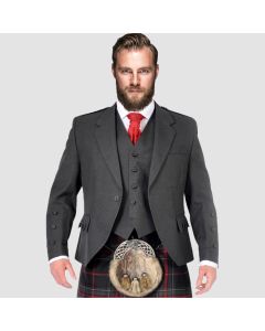 Grey Arrochar Tweed Jacket & Vest - Jacket Tailor