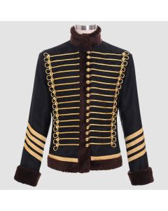 Military Jacket Women Parade Brown Trims - Jacket Tailor