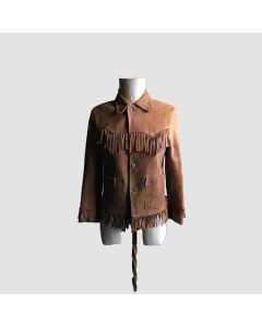 Fringe Jacket Levi Strauss Of California Authentic Aged leather - Jacket Tailor