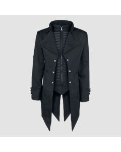 Devil Fashion Mens Coat Jacket Black Gothic Steampunk