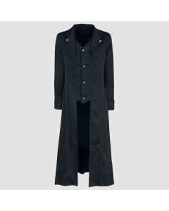 Northern Star Black Men's Classic Gothic Coat Highwaymen Punk Rave Coats