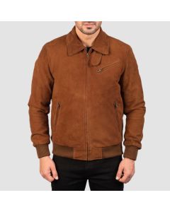 Topchi Tan Suede Leather Jacket