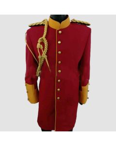 Men's Napoleonic Prussian Dragoon Officers Coat Military Jacket - Jacket Tailor