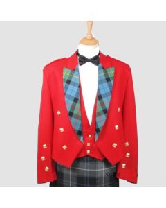 RED Prince Charlie Jacket & 3 button Waistcoat - Jacket Tailor