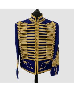 Alluring Men's Napoleonic Hussar Uniform Military Braided Jacket - Jacket Tailor