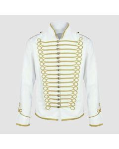 White Military Jackets White Gold - Jacket Tailor
