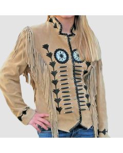 Women Traditional Handmade Cowboy Western Leather Jacket - Jacket Tailor