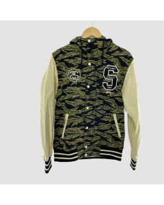 STUSSY Varsity Jacket Trager Stripe Stajan Khaki Camouflage - Jacket Tailor