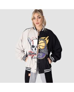 DUNK Color-Block Varsity Jacket - Jacket Tailor