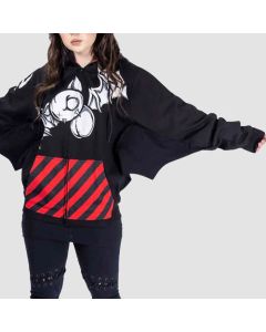 Cupcake Cult Bat Attack Zip Hoodie Black