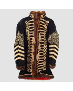 Jimi Hendrix Costume Men Jacket Black Fur  - Jacket  Tailor
