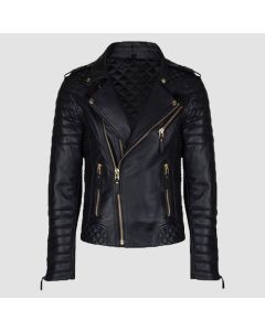Women’s Lambskin Stylish Motorcycle Slim Fit Black Leather Jacket