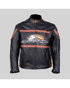 Men Harley Davidson Raceway Screamin Eagle Leather Jacket