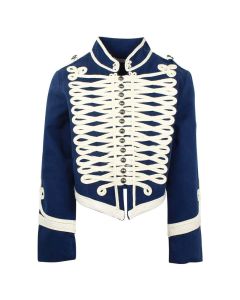 Blue Military Jacket Medium Wool - Jacket Tailor