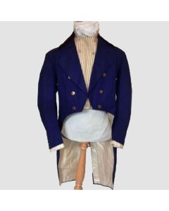 New 1820c Military Infantry Blue Tailcoat Wool Men's Coat