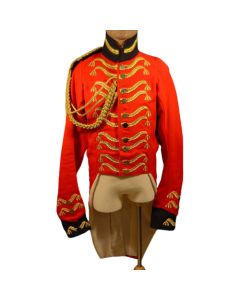 New British Full Red Wool Dress Men's Officer Jacket