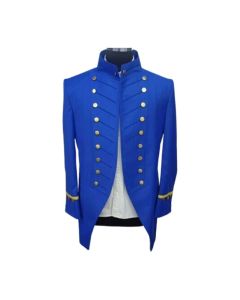 Blue Army Infantry Officer Wool coat -  Jacket Tailor