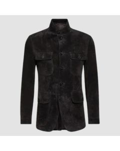 Men's Black Suede Jacket