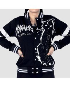 Varsity Varsity Jacket Black White by Heartless