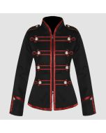 Red And Black Jacket Gothic Gothic Military Parade - Jacket Tailor