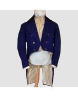 New 1820c Military Infantry Blue Tailcoat Wool Men's Coat