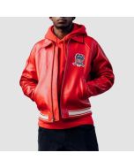 Men’s Iconic Avirex Bomber Red Jacket